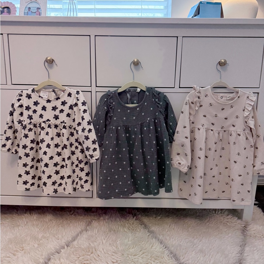 Set of Three Toddler Dresses Zara, Rylee and Cru, Miles the Label